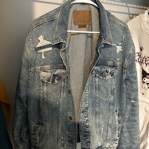 American Eagle Light Wash Denim Jacket
